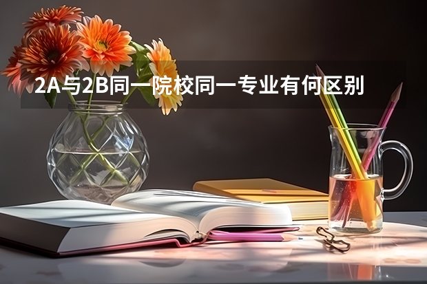 2A与2B同一院校同一专业有何区别 2A与2B类学校在录取分数、考卷难度、学费上有区别？