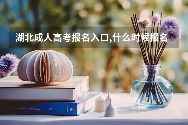 湖北成人高考报名入口,什么时候报名？