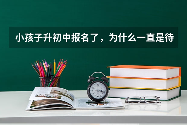 小孩子升初中报名了，为什么一直是待审核状态？