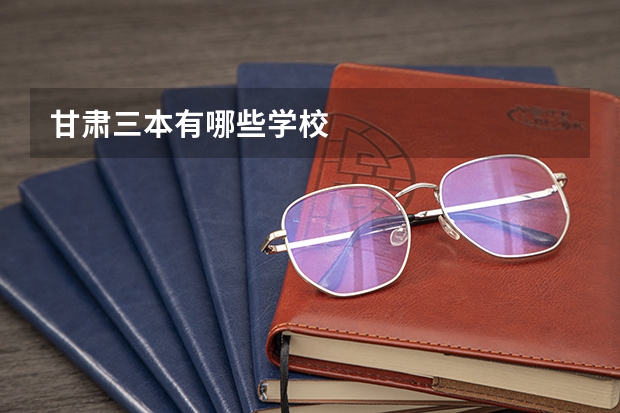 甘肃三本有哪些学校