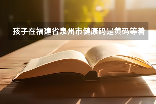 孩子在福建省泉州市健康码是黄码等着回辽宁省沈阳参加高考怎么样能回来