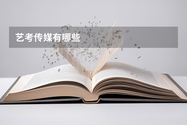 艺考传媒有哪些