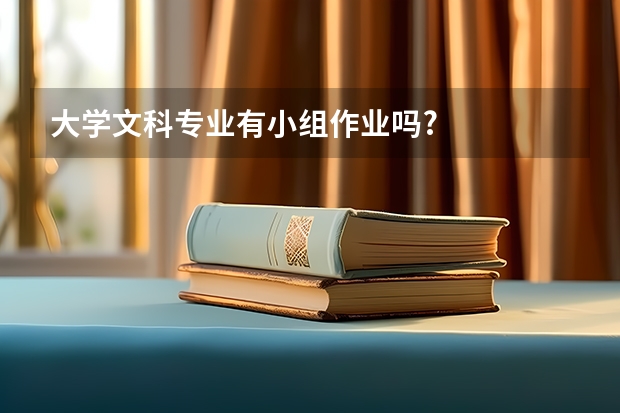 大学文科专业有小组作业吗?