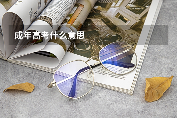 成年高考什么意思