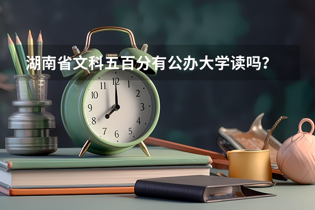 湖南省文科五百分有公办大学读吗？