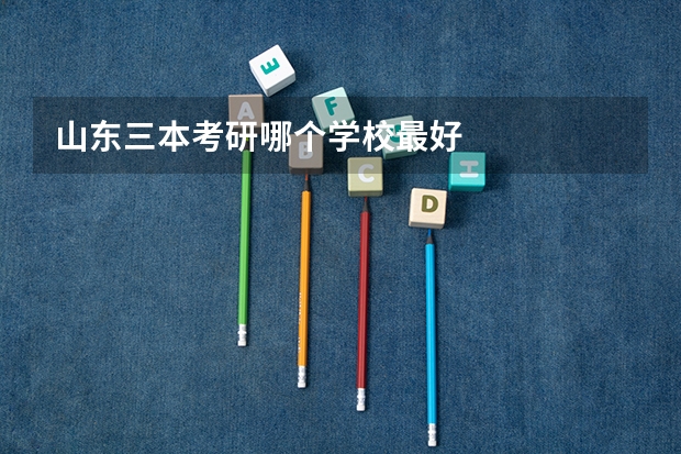 山东三本考研哪个学校最好
