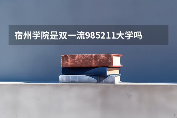 宿州学院是双一流/985/211大学吗?历年分数线汇总