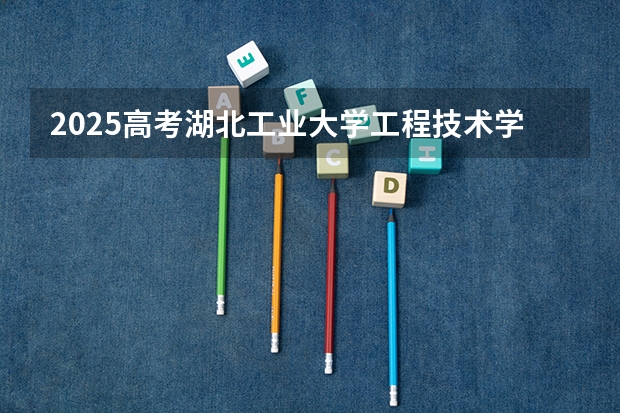 2025高考湖北工业大学工程技术学院在山东招生计划