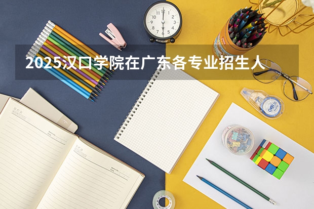 2025汉口学院在广东各专业招生人数汇总